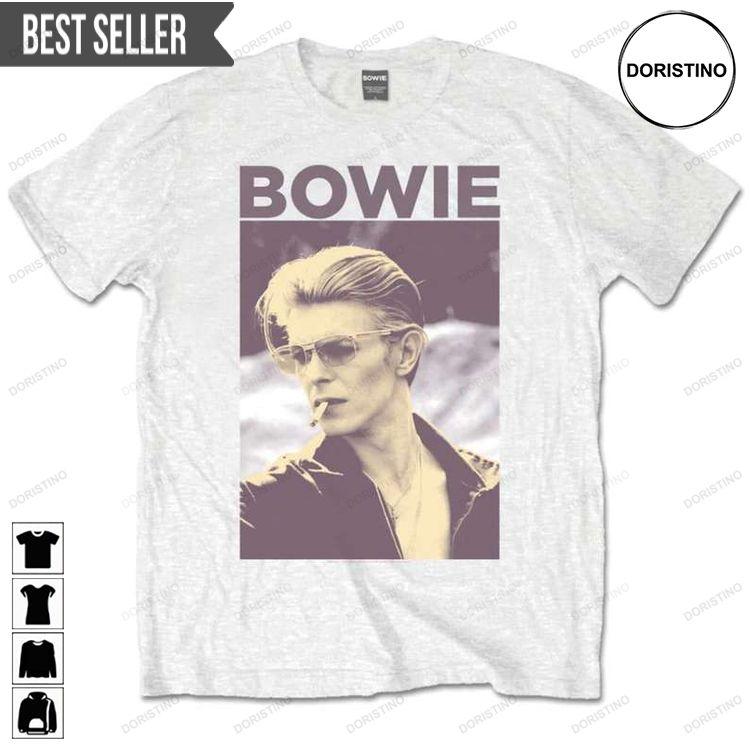 David Bowie Singer Smoking Unisex Doristino Tshirt Sweatshirt Hoodie