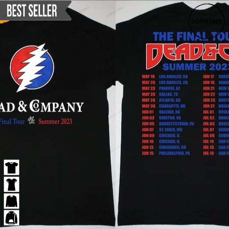 Dead And Company The Final 2023 Summer Tour Short-sleeve Doristino Hoodie Tshirt Sweatshirt