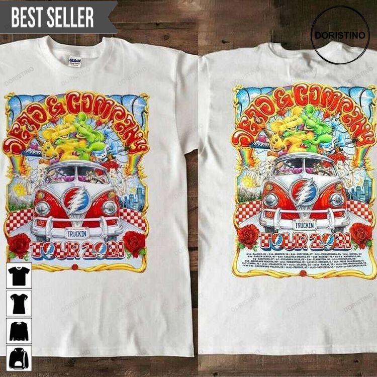 Dead And Company Truckin Tour 2021 Unisex Grateful Dead Doristino Tshirt Sweatshirt Hoodie