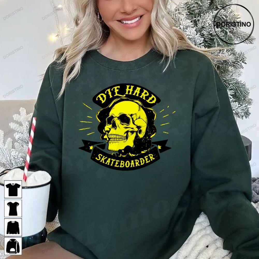 Skull Skateboarder Die Hard Christmas 2 Doristino Hoodie Tshirt Sweatshirt