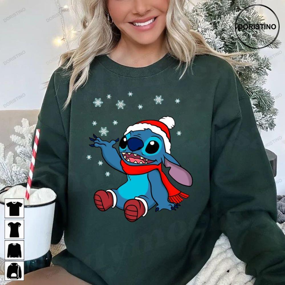 Stitch Christmas 2 Doristino Sweatshirt Long Sleeve Hoodie