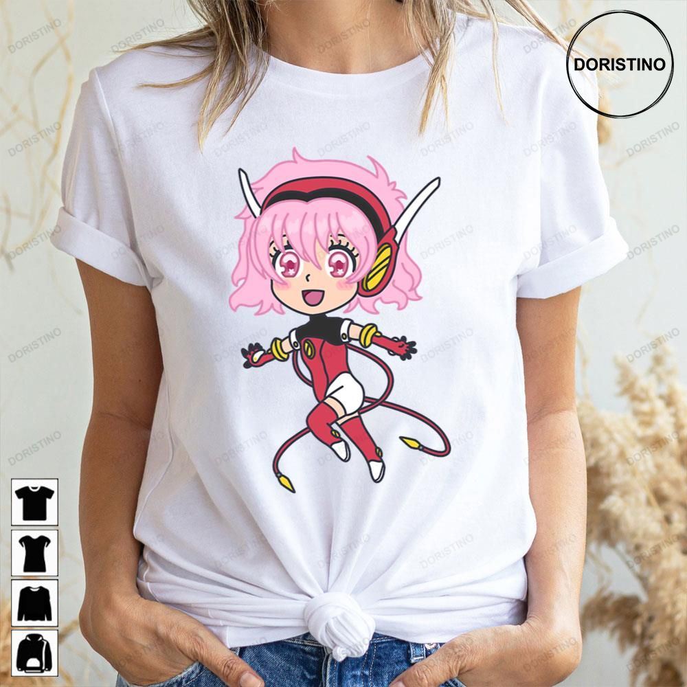 Kawaii Cute Adorable Girl Battle Robot Doll Doristino Limited Edition T-shirts