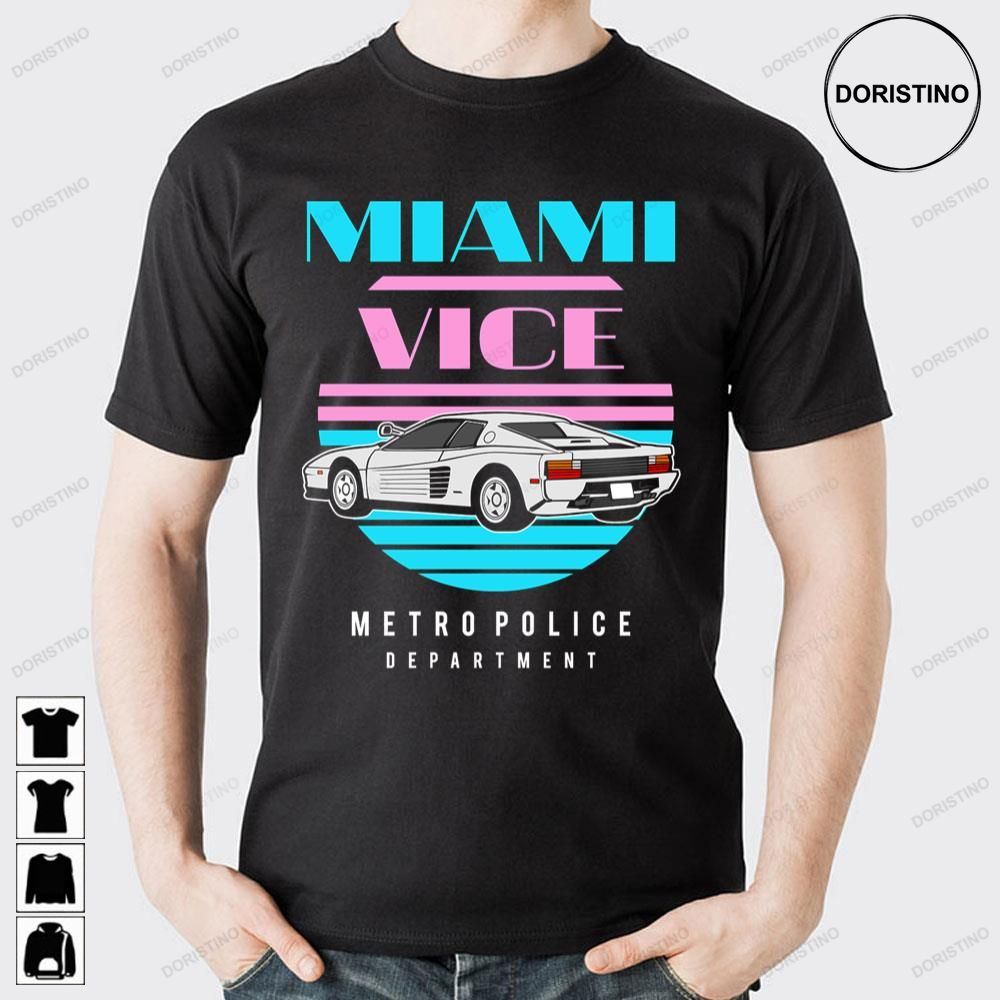 Miami Vice Metro Police Department Doristino Awesome Shirts
