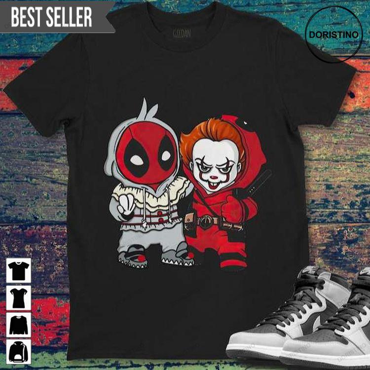 Deadpool And Pennywise Doristino Hoodie Tshirt Sweatshirt