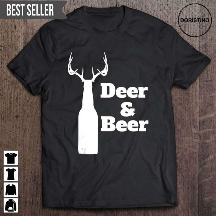 Deer Beer Dad Deer Hunter Hunting Season Antler Fathers Day Unisex Doristino Tshirt Sweatshirt Hoodie