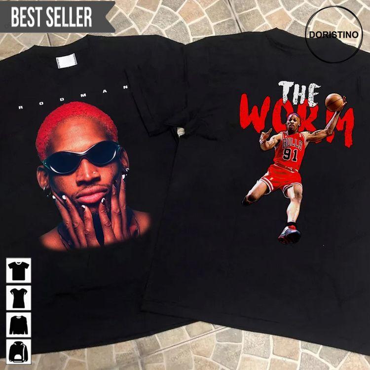 Dennis Rodman The Worm Bull 91 Short-sleeve Doristino Tshirt Sweatshirt Hoodie