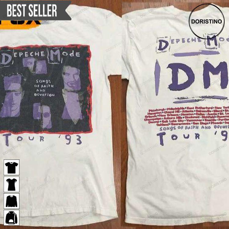 Depeche Mode Songs Of Faith And Devotion 1993 Tour Concert Doristino Hoodie Tshirt Sweatshirt