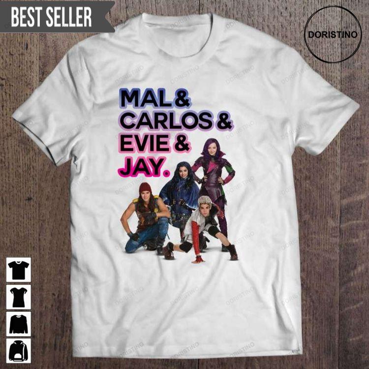 Descendants Evil Mal Carlos Evie Jay Doristino Sweatshirt Long Sleeve Hoodie