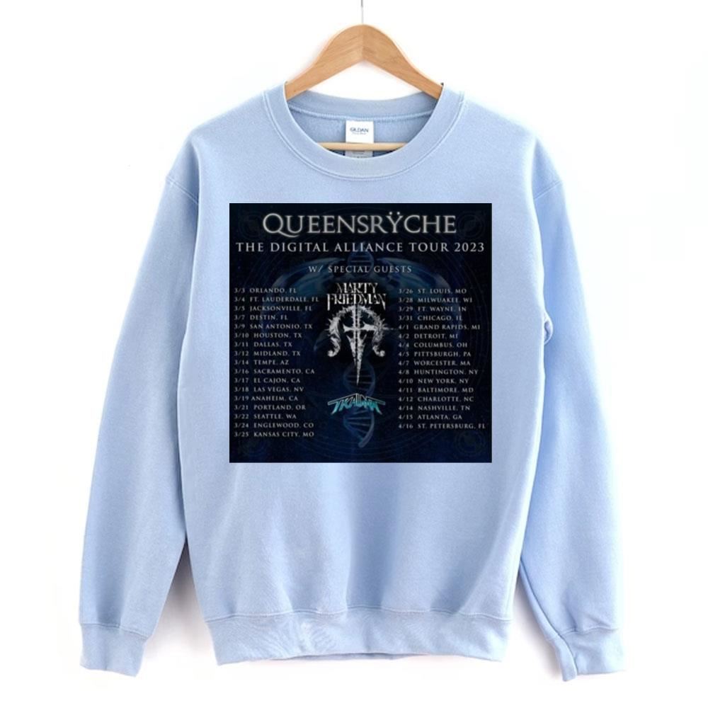 Queensrÿche The Digital Noise Alliance Tour 2023 2 Doristino Limited Edition T-shirts