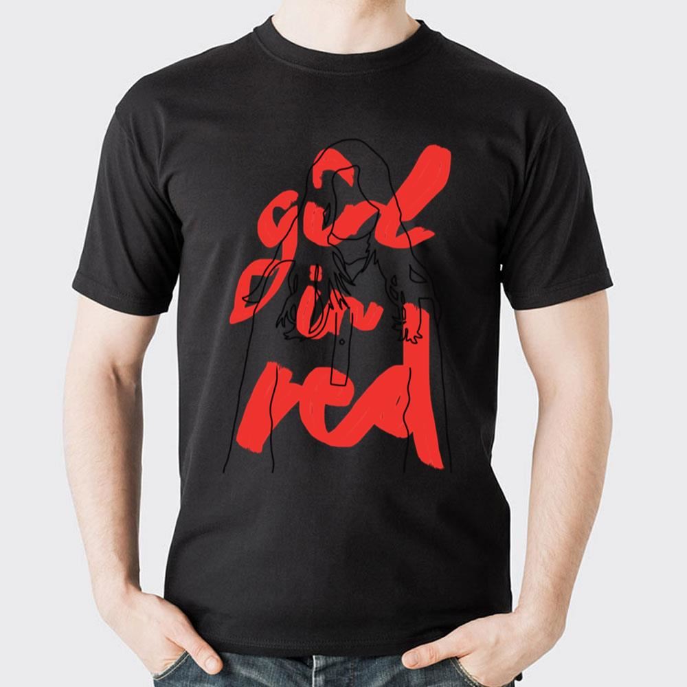 Red Art Girl In Red 2 Doristino Limited Edition T-shirts