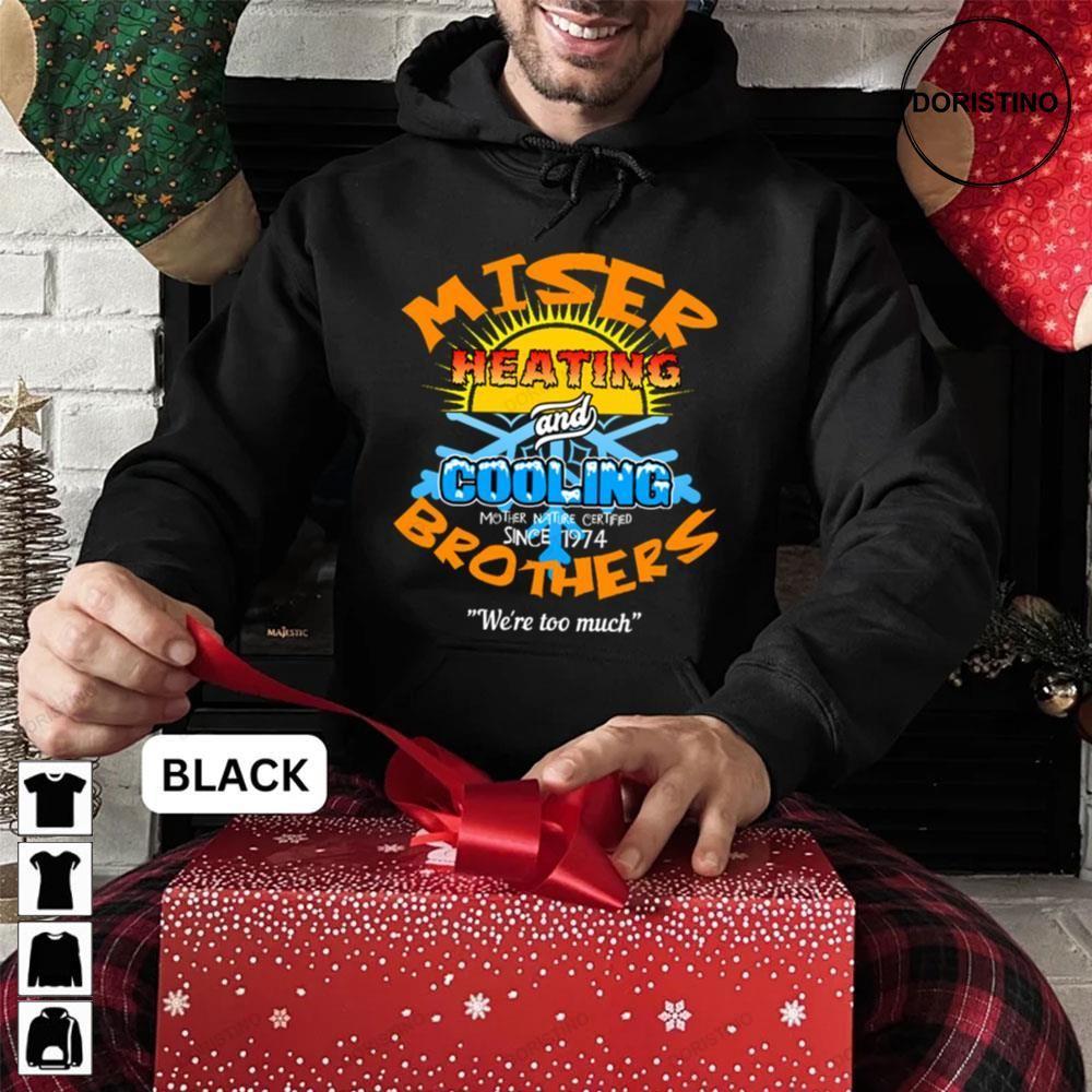 Text Miser Brothers Heating Cooling The Year Without A Santa Claus Christmas_black Hoodie_black Hoodie Doristino Tshirt Sweatshirt Hoodie