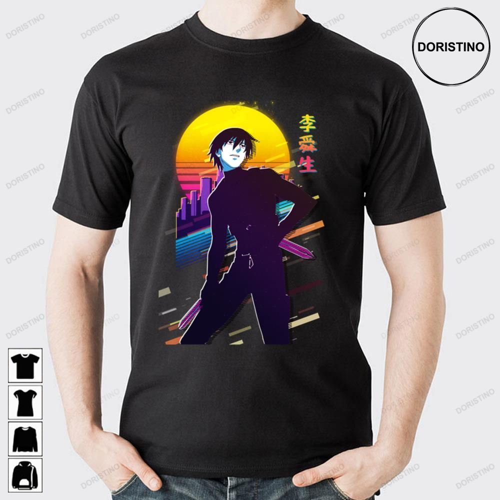 Retro Darker Than Black Black Reaper Doristino Awesome Shirts