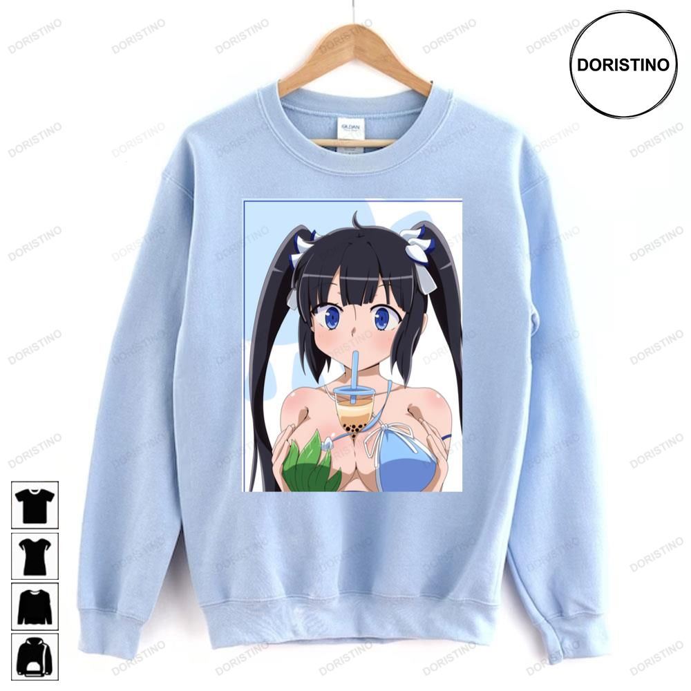 Sexy Boobs Kawaii Waifu Hestia Danmachi Is It Wrong To Try To Pick Up Girls In A Dungeon Doristino Limited Edition T-shirts