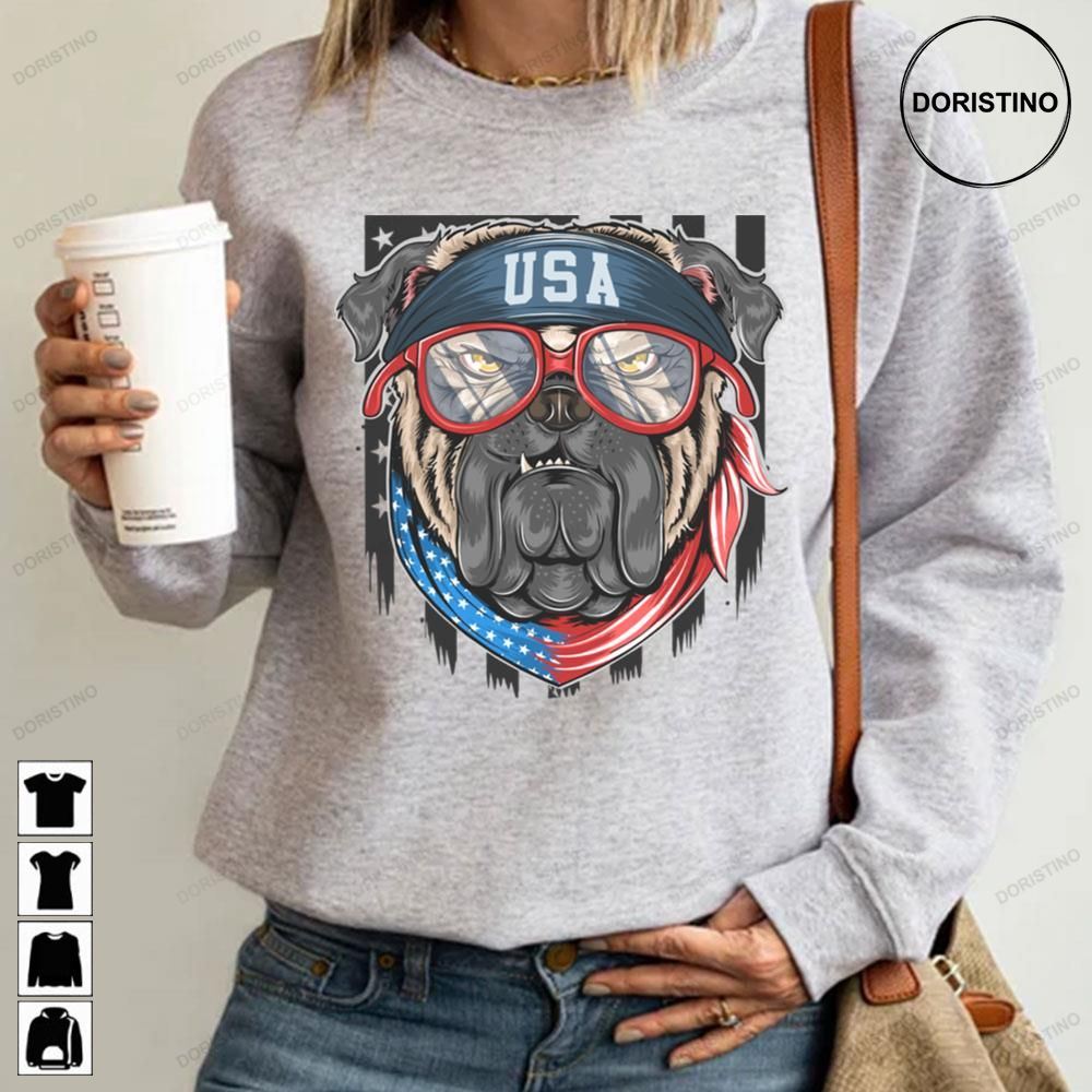 Usa Patriotic Dog Limited Edition T-shirts