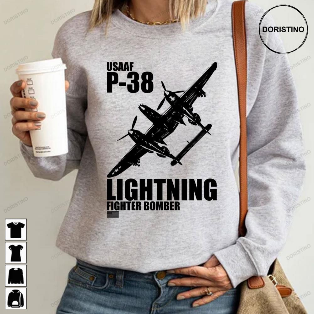 Usaaf Ww2 P-38 Lightning Fighter Bomber Trending Style