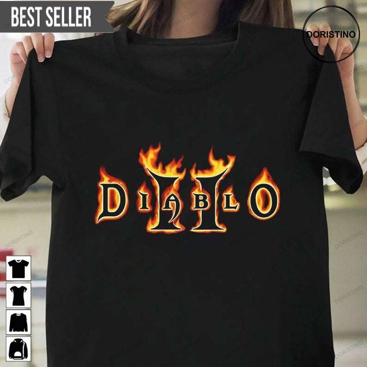 Diablo 2 Action Rpg Hack Slash Video Game Black Gildan Doristino Hoodie Tshirt Sweatshirt