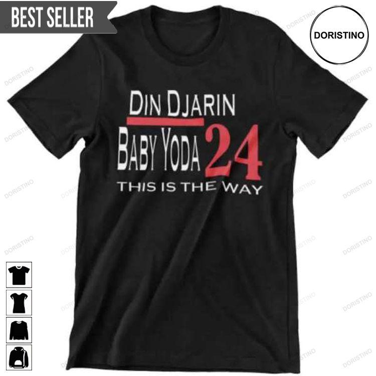 Din Djarin And Baby Yoda 2024 Graphic Doristino Hoodie Tshirt Sweatshirt