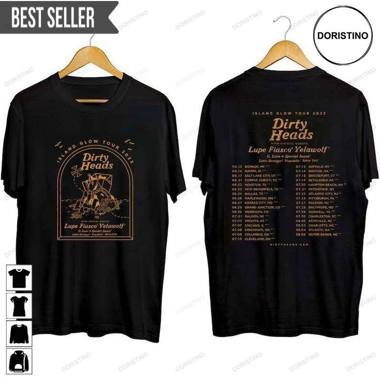 Dirty Heads Band Island Glow Tour 2023 Short-sleeve Doristino Hoodie Tshirt Sweatshirt
