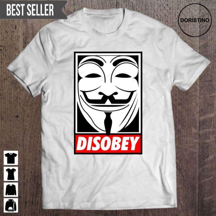 Disobey Mini Face Anonymous Anon Doristino Hoodie Tshirt Sweatshirt