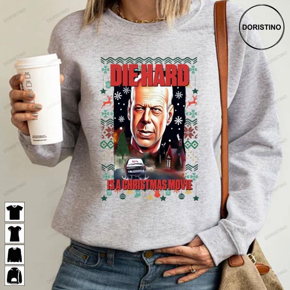 Ugly Christmas Die Hard 2 Doristino Tshirt Sweatshirt Hoodie