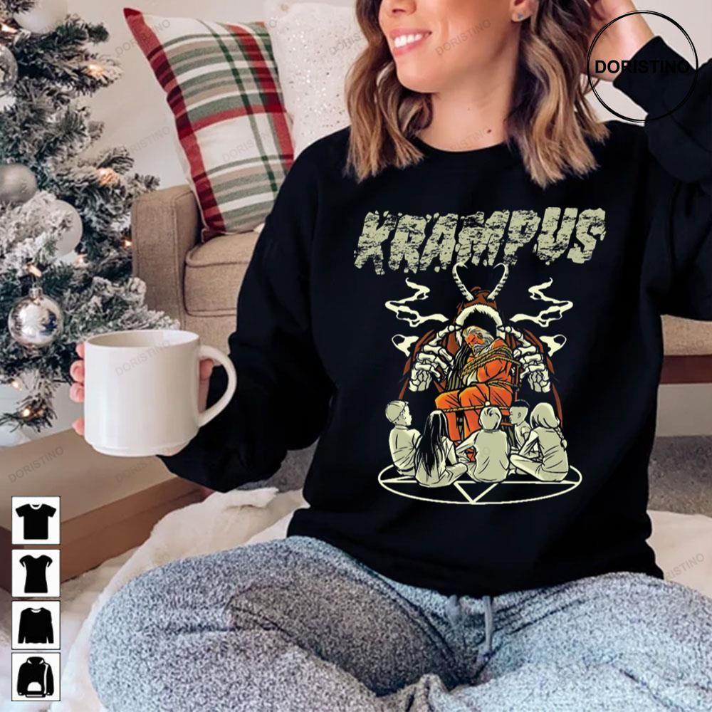 Vintage 80s Krampus Christmas 2 Doristino Tshirt Sweatshirt Hoodie