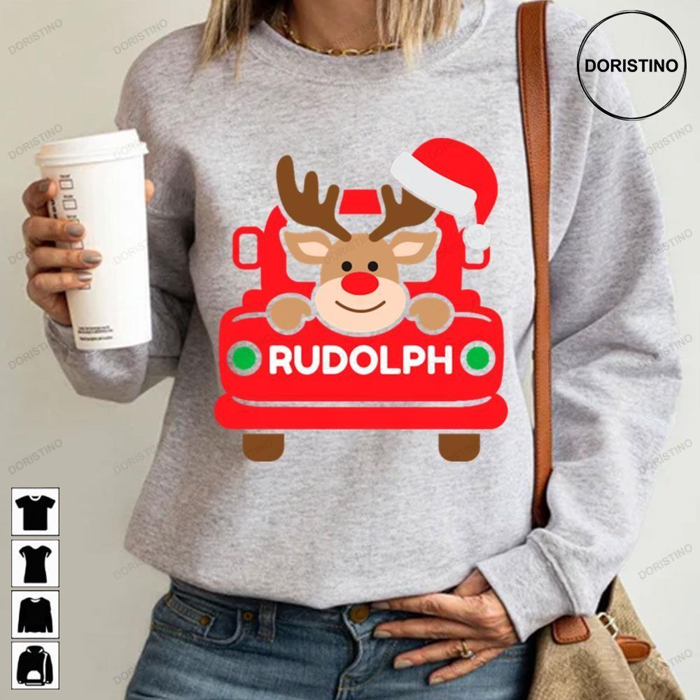 Vintage Christmas Truck Rudolph The Red Nosed Reindeer 2 Doristino Hoodie Tshirt Sweatshirt