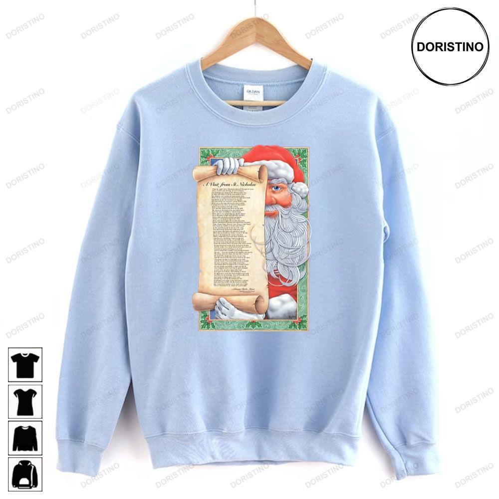 Vintage Twas The Night Before Christmas 2 Doristino Tshirt Sweatshirt Hoodie
