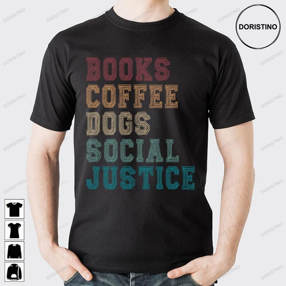 Vintage Books And Coffee And Dogs And Social Justice Doristino Trending Style