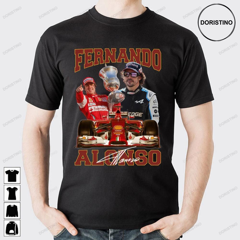 Vintage Fernando Alonso Racing Doristino Trending Style