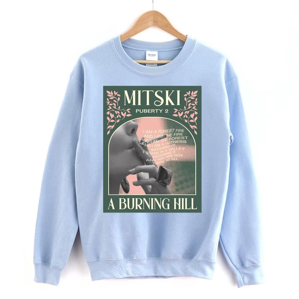 Smokey Girl Mitski A Burning Hill 2 Doristino Limited Edition T-shirts