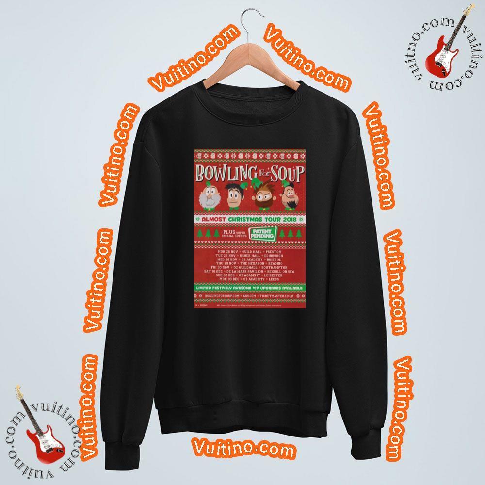 Bowling For Soup Almost Christmas 2018 Uk Tour Shirt