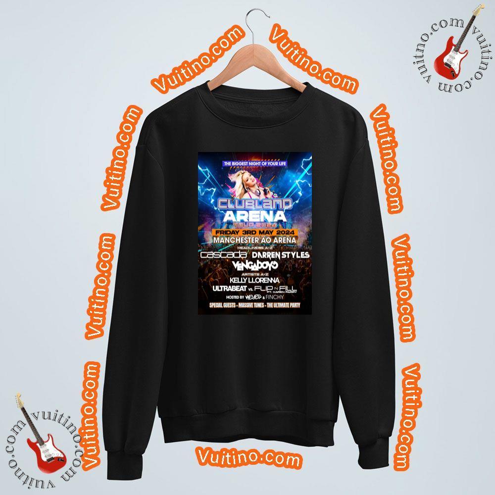 Clubland Live Arena 2024 Tour Manchester Ao Arena Apparel