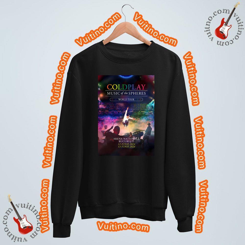 Coldplay Music Of Spheres 2024 European Tour Bucharest Arena Naional Merch