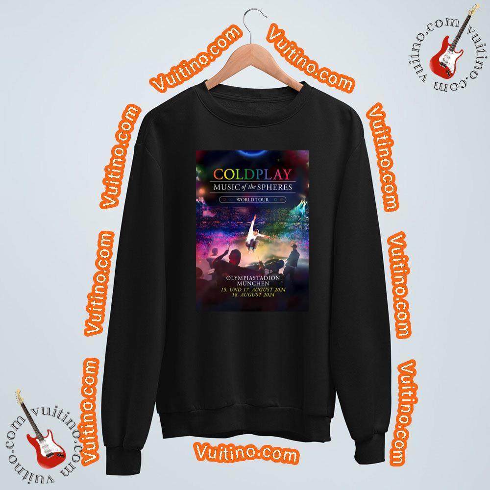 Coldplay Music Of Spheres 2024 European Tour Munich Olympiastadion Shirt
