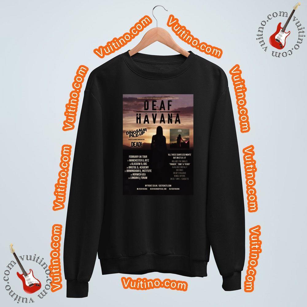 Deaf Havana All These Countless Nights Feb 2017 Uk Tour Apparel