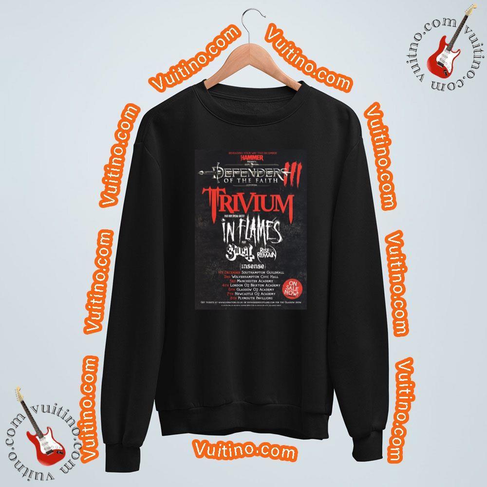 Defenders Of Faith 2011 Tour Trivium In Flames Shirt