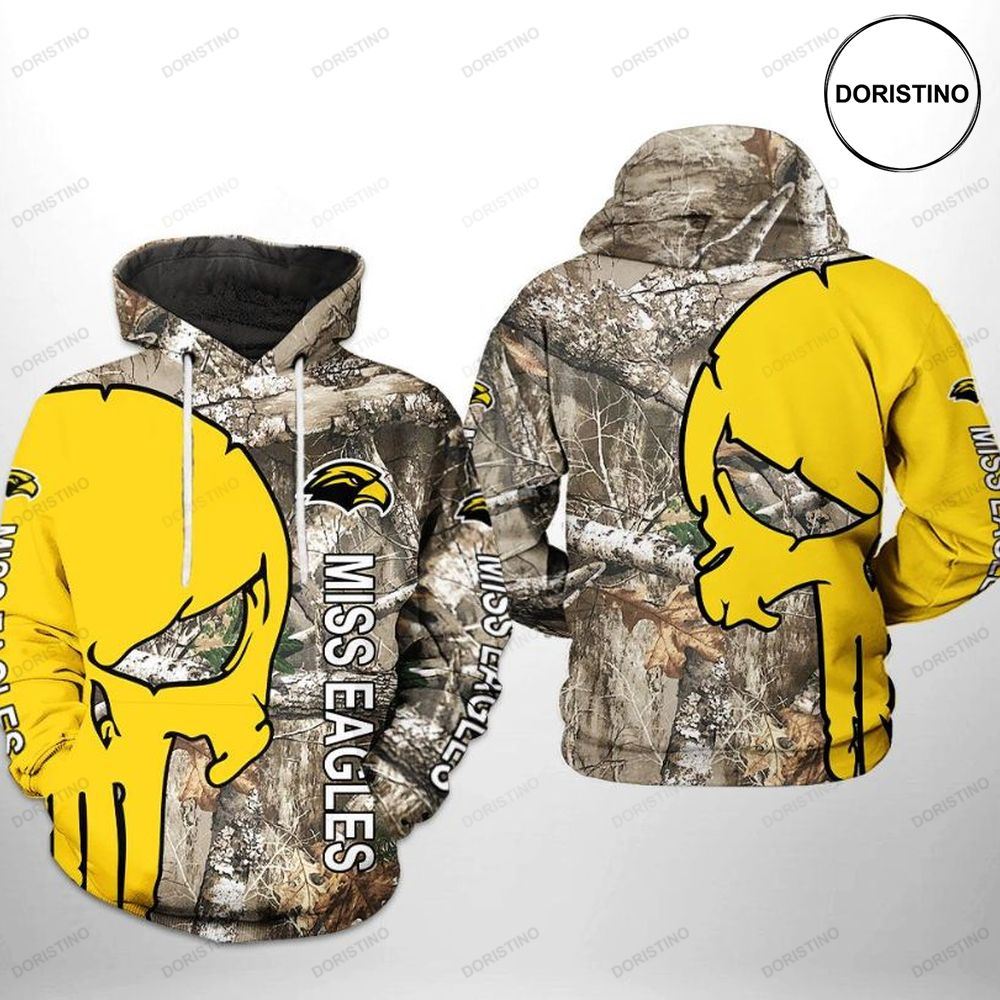 Southern Miss Golden Eagles Ncaa Camo Veteran Hunting Limited Edition 3d Hoodie