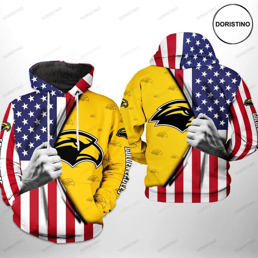 Southern Miss Golden Eagles Ncaa Us Flag Limited Edition 3d Hoodie