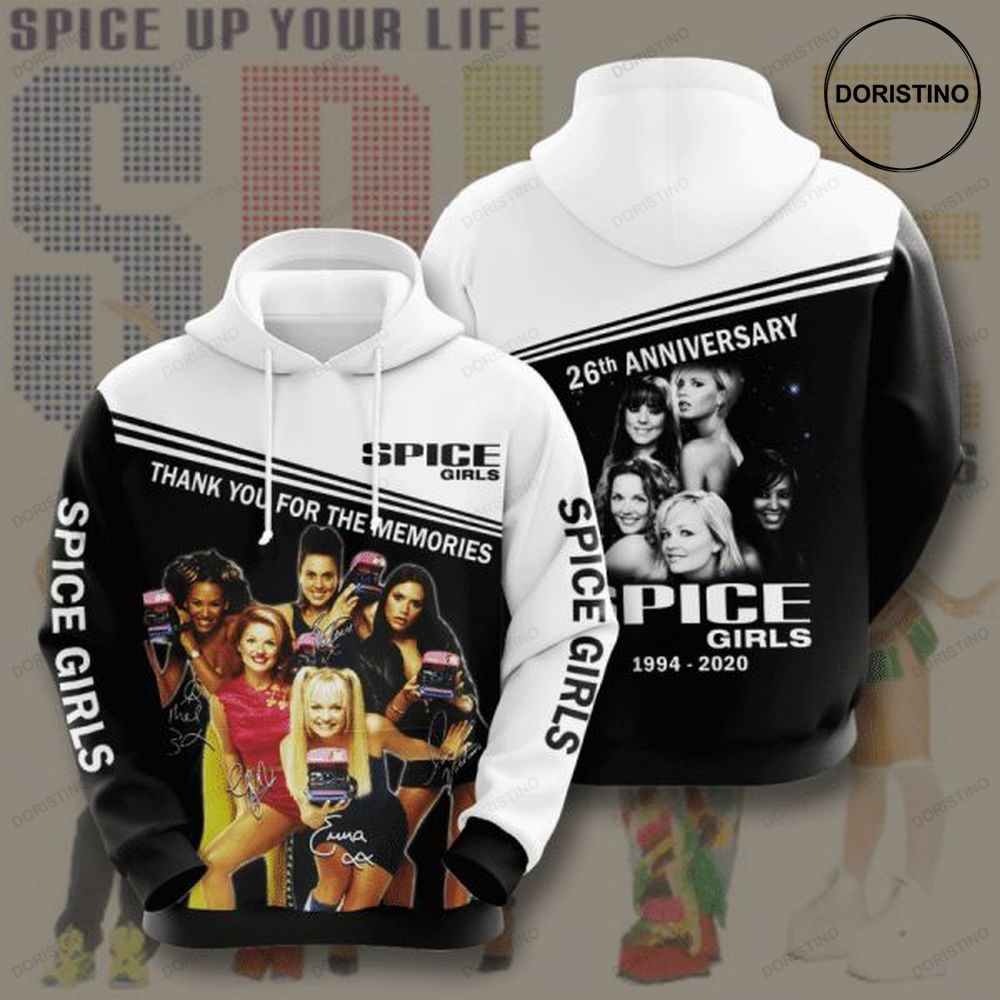 Spice Girls 26th Anniversary 1994 2020 Signature Design Gift For Fan Custom Ed Limited Edition 3d Hoodie