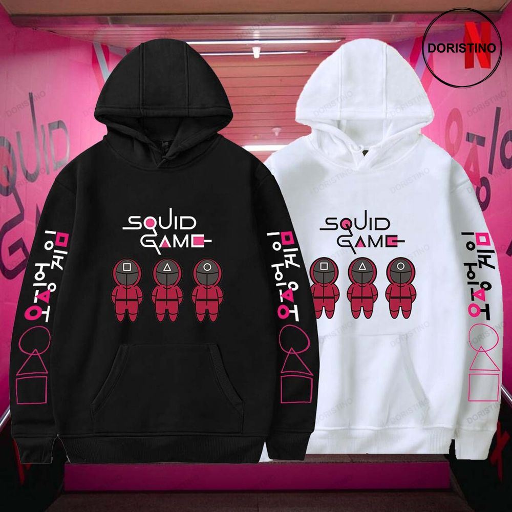 Squid Game Movie Merch Street Style Hip Hop Limited Edition 3d Hoodie