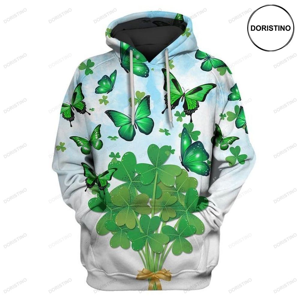 St Patricks Day Funny With Butterfly Limited Edition 3d Hoodie