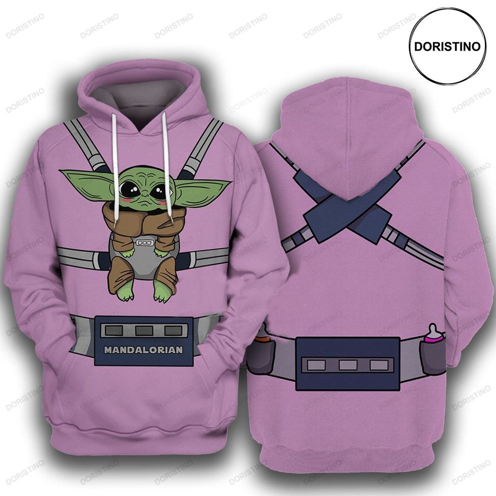 Star Wars Baby Yoda Mando Carrier Awesome 3D Hoodie