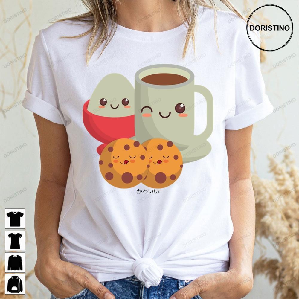 Coffee Chocolate Cookies Sweet Dessert Kawaii Artwork Trending Style