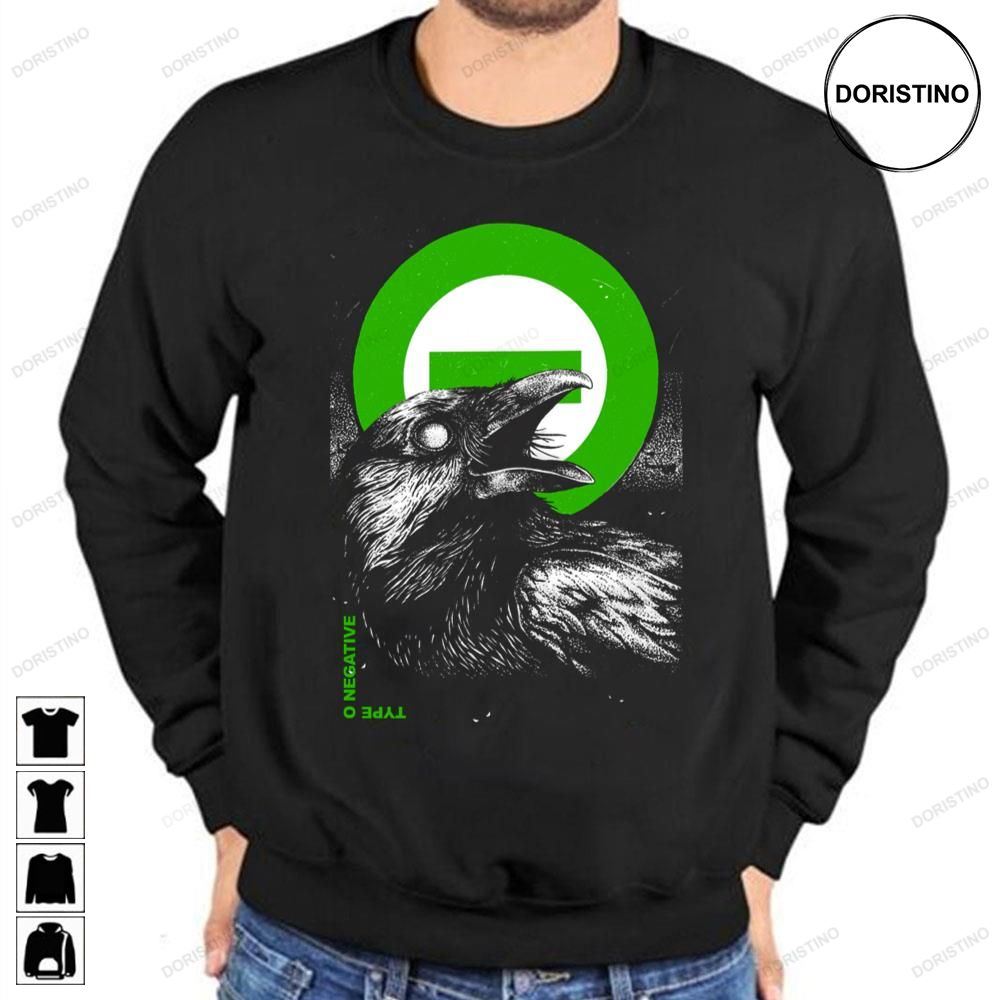 Crow Green Type O Negative Limited Edition T-shirts