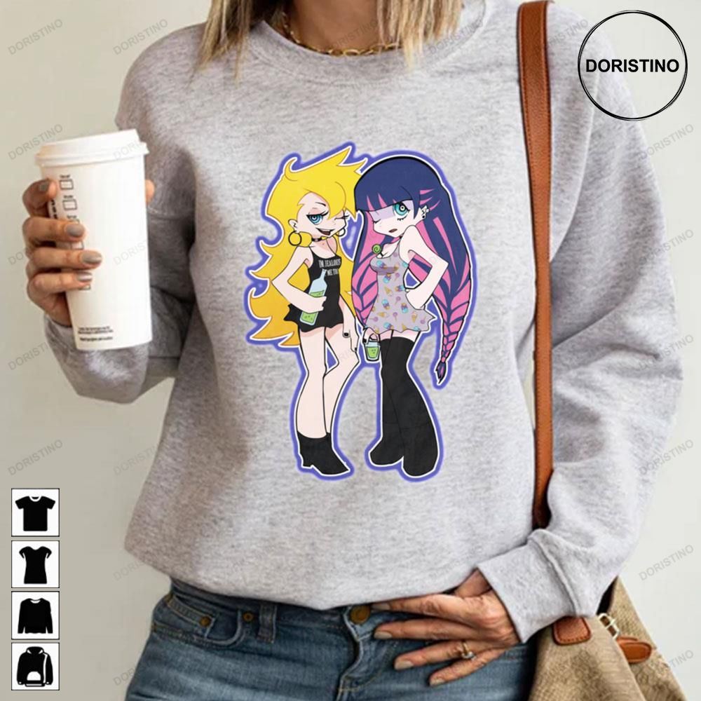Cute Style Panty And Stocking With Garterbelt Awesome Shirts