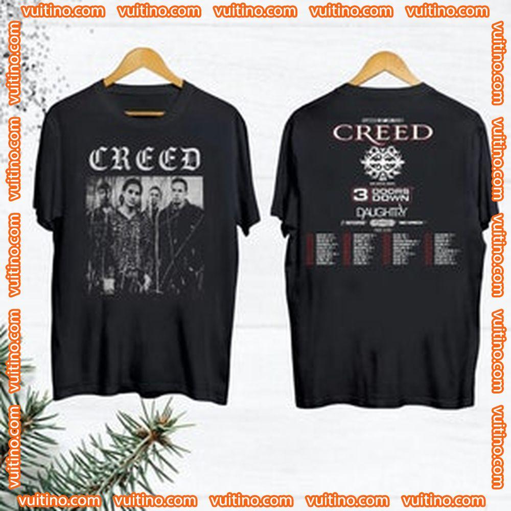 2024 Creed Band Summer Of 99 Double Sides Merch