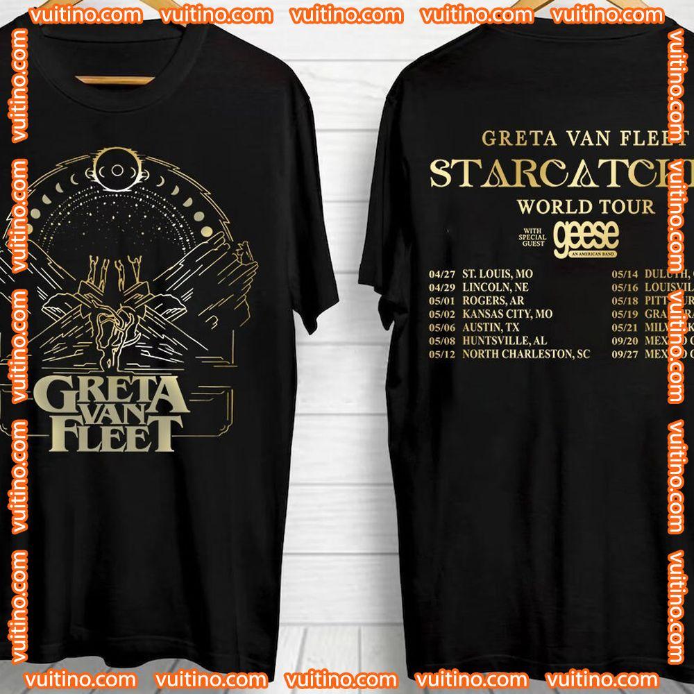 2024 Greta Van Fleet Starcatcher World Double Sides Shirt
