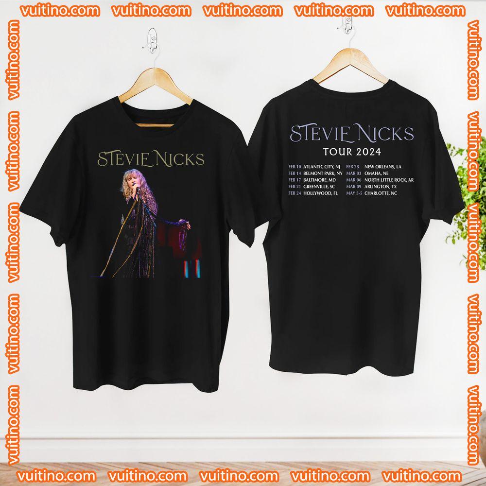 90s Vintage Stevie Nicks Tour 2024 Double Sides Shirt