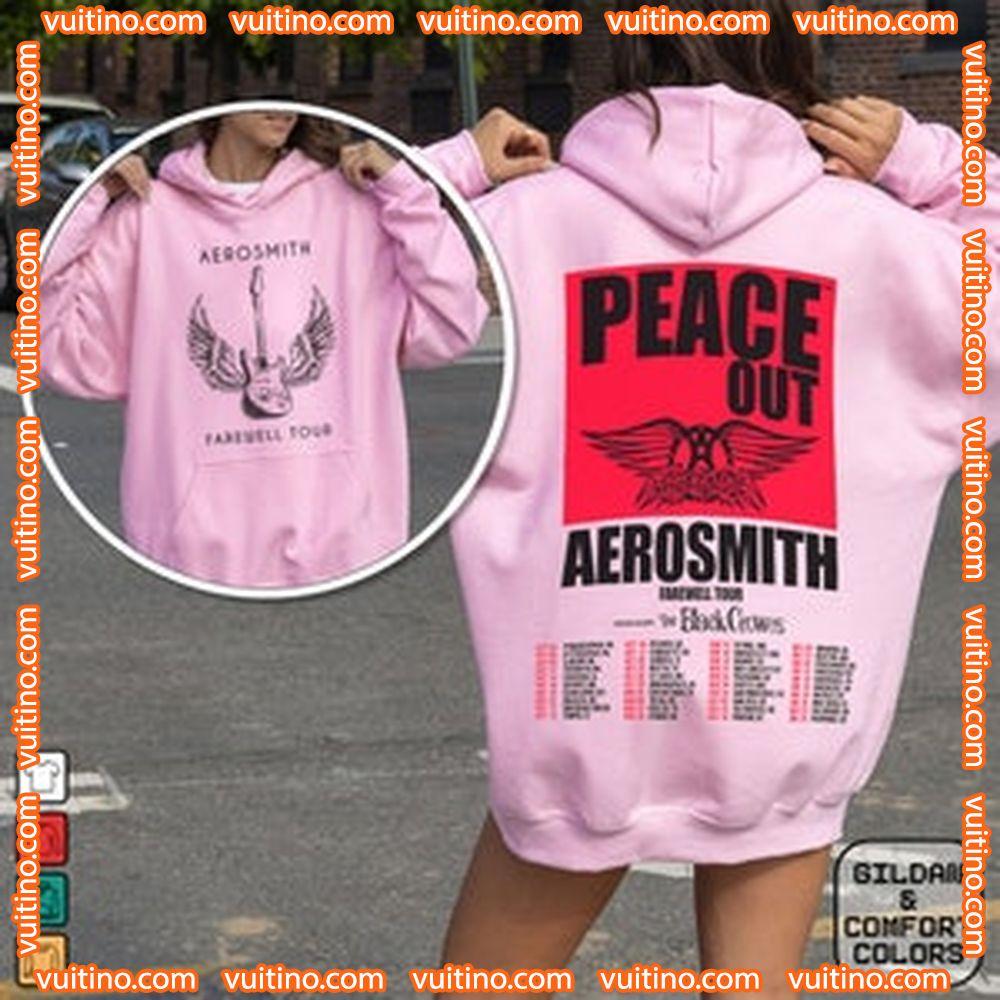 Aerosmith 2023 2024 Peace Out Farewell Double Sides Merch