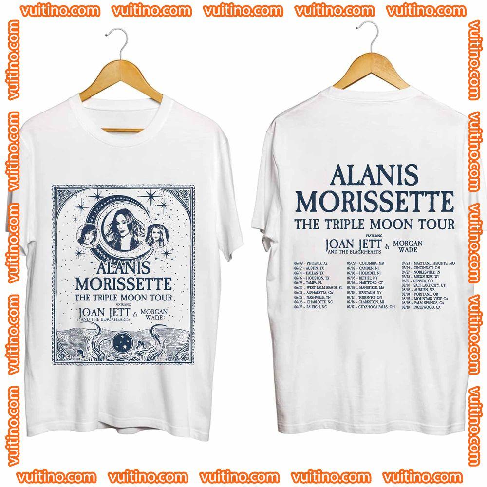 Alanis Morissette The Triple Moon Tour 2024 Double Sides Merch